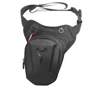 WANDGU Riñonera para moto para hombres y mujeres: riñonera 2 en 1, impermeable, con carcasa dura impermeable, bolsillo para la pierna de motocicleta con cinturón ajustable para equitación y senderismo