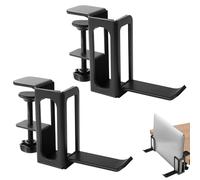 WANDGU Soporte Lateral para Portátil: Soporte Ajustable de Metal, Soporte De Escritorio Lateral Sin Perforación Para Ordenador Portátil, Documentos