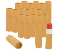 WANDGU Vacío lápiz labial fundas de cartón: 20 unidades rellenables vacíos para lápiz labial, fundas para labios, bálsamos de bálsamos caseros