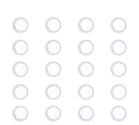 WANDIC 20PCS Kazoo Membrana, Kazoo Instrumento Profesional Accesorio Membrana Transparente Recambio Fácil de Sustituir, No Fácil de Romper Piezas de Repuesto para Musical Instrument