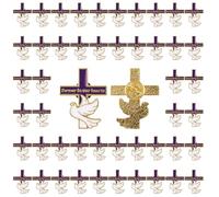 WANDIC 50 broches de cinta morada, broches de metal de 2,7 x 3,5 cm, paloma de la paz para siempre en nuestros corazones, insignia de concienciación sobre la violencia doméstica de la enfermedad de