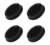 WANDIC Rana de Flores, 4 Piezas Redondas de plástico Negro Ikebana Kenzan Ranas japonesas con 3 ventosas para Manualidades de Arte de Flores