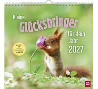 Wandkalender 2027: Kleine Glücksbringer für dein Jahr: Monatskalender zum Aufhängen mit lieben Wünschen. Perfektes Geschenk für Kollegenabschied, Umzug, Neuanfang ...