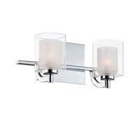 Wandleuchte Baño IP44 33,1 CM Ancho Con 2x G9 LED Cromo Blanco Lámpara Malo