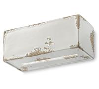 Wandleuchte Cerámica Blanco Antiguo B: 25 CM E27 Shabby Pared Interior Escalera
