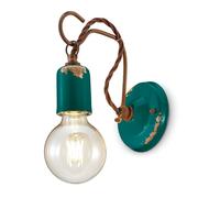 Wandleuchte Cerámica Metal B: 11 CM Pequeño Hecho a Mano En Petróleo Lámpara de