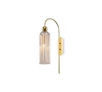 Wandleuchte Cristal Metal Coñac Oro Salón T: 26,5 CM E14 Aplique Blendarm