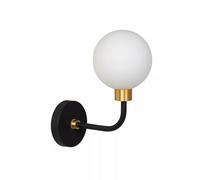 Wandleuchte Cristal Metal Negro Oro IP44 Baño H: 25,2 CM G9 Aplique Malo