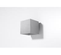 Wandleuchte en Gris Aluminio Ø10cm G9 Pared Luz Lámpara Interior Aplique Bauhaus