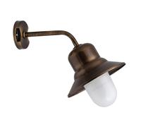 Wandleuchte Latón Cristal E27 Marítimo Impermeable Lámpara Exterior Puerta Casa