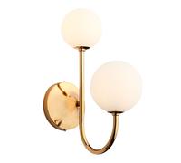 Wandleuchte Latón Cristal en Dorado Blendarm Nouveau G9 Wohnlich Aplique Pasillo