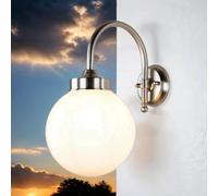Wandleuchte Latón en Blanco Níquel IP43 Inoxidable Exterior Balcón Casa Hof
