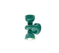 Ferroluce Aplique de pared Berimbau, turquesa, 2 luces