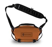 WANDRD Rogue Sling Y7-87G8-43G8 - Bolsa de 3 l, ligera, ajustable, resistente a la intemperie y con una correa para uso diario, Sedona Naranja, 3 L, Bolsa de mensajero