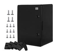 Caja mural Caja IP65 Caja industrial Caja vacía Plástico ABS vacía Placa de montaje del armario Dispositivo de cierre Serie BOXEXPERT Fleet varios tamaños Puerta negra