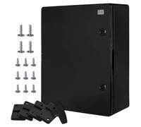 Wandschrankgehäuse Schaltschrank IP65 Industriegehäuse Leergehäuse ABS Kunststoff Leerschrank Montageplatte Verriegelung BOXEXPERT Serie Fleet verschiedene Größen schwarze Tür