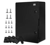 Wandschrankgehäuse Schaltschrank IP65 Industriegehäuse Leergehäuse ABS Kunststoff Leerschrank Montageplatte Verriegelung BOXEXPERT Serie Fleet verschiedene Größen schwarze Tür