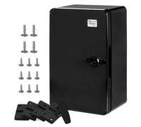 Caja para montaje en pared Caja IP65 Caja industrial Caja vacía Plástico ABS vacía Placa de montaje de la caja Cierre Serie BOXEXPERT Fleet Varios tamaños Puerta negra