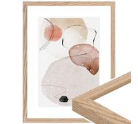 WANDStyle Marcos de fotos 15x20 cm moderno, Marco roble para cuadro y poster, Marcos para cuadros 20x15 cm, Marco fotos madera, Portaretratos de pared, Picture Frame H950 - Made in Germany
