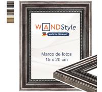 WANDStyle Marcos de fotos 15x20 cm vintage, Marco metálico para cuadro y poster, Marcos para cuadros 20x15 cm, Marco fotos madera, Portaretratos de pared, Picture Frame H450 - Made in Germany