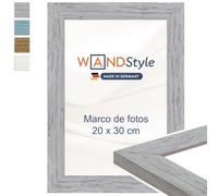 WANDStyle Marcos de fotos 20x30 cm estilo rústico, Marco gris para cuadro y poster, Marcos para cuadros 30x20 cm, Marco fotos madera, Portaretratos de pared, Picture Frame H750 - Made in Germany
