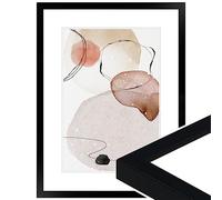 WANDStyle Marcos de fotos 24x30 cm moderno, Marco negro para cuadro y poster, Marcos para cuadros 30x24 cm, Marco fotos madera, Portaretratos de pared, Picture Frame H950 - Made in Germany