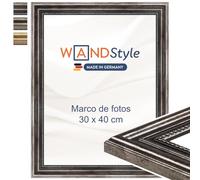 WANDStyle Marcos de fotos 30x40 cm vintage, Marco metálico para cuadro y poster, Marcos para cuadros 40x30 cm, Marco fotos madera, Portaretratos de pared, Picture Frame H450 - Made in Germany
