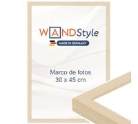 WANDStyle Marcos de fotos 30x45 cm moderno, Marco naturaleza para cuadro y poster, Marcos para cuadros 45x30 cm, Marco fotos madera, Portaretratos de pared, Picture Frame H950 - Made in Germany