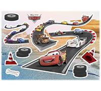Wandtattoo - Cars Track - Größe 50 x 70 cm - Komar, Kinderzimmer, Wandaufkleber, Wanddekoration, Wandsticker