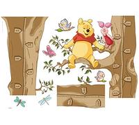 Komar Pegatinas Decorativas de Disney | tamaño Winnie The Pooh | tamaño: 100 x 70 cm (Ancho x Alto) | calcomanía de Pared para habitación de los niños | árbol medidor