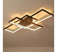 Wandun Lámpara LED de Techo, Moderna Luz de Techo de diseño cuadrado Iluminación de techo de interior Adecuado para Lampara de salon Hotel Contador Oficina Hall Acrílico Plafón de techo