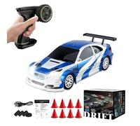 WANENGEDIY Coche teledirigido Drift 1:43 4WD totalmente proporcional teledirigido Drift Car con luz LED y neumáticos de deriva, coche deportivo, juguete de carreras, regalos de cumpleaños para adultos