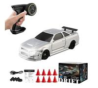 WANENGEDIY Coche teledirigido Drift 1:43 4WD totalmente proporcional teledirigido Drift Car con luz LED y neumáticos de deriva, coche deportivo, juguete de carreras, regalos de cumpleaños para adultos