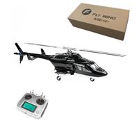 WANENGEDIY Helicóptero GPS RC, FLYWING FW450L Air - Wolf 450-Class 2.4G Motor sin escobillas 6CH Helicóptero militar con navegación automática y cuatro modos de vuelo (acelerador izquierdo y derecho