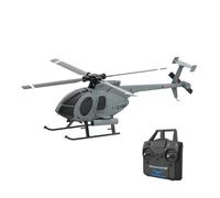 WANENGEDIY Helicóptero RC para principiantes, C184 1/48 MD500 2,4 G 4 CH Outdoor Einrotor Flybarless teledirigido helicóptero aviones con posicionamiento óptico de flujo y arranque y aterrizaje de un