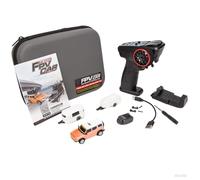 WANENGEDIY Mini coche FPV RC, WL escala 1/64 proporcional completo FPV Mini RC coche con cámara, emparejamiento automático de aplicación y control de módulo WiFi, incluye caja de almacenamiento y