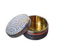 WANERSEN Titanio Impermeable Pastillero EDC Urgency Capsule Case Pocket Metal Box Camping Tiny Case, Azul