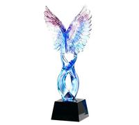 WANFANK Trofeo De Cristal For El Día del Maestro/día De La Madre, Trofeo De Cristal Grabado Personalizado, Placa De Reconocimiento Personalizada For El Liderazgo De Apreciación(#1)