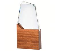 WANFANK Trofeo De Cristal Grabado Personalizado, Placa De Premio Personalizada For Empresas Reconocimiento Corporativo Empleado del Mes Logro De Liderazgo Presentación Regalo(#2)
