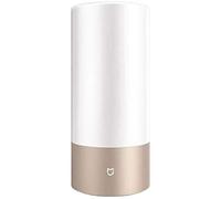 WANFEI Lamparas de Mesa Regulable, Mijia 10W 1700K-6500K USB Regulable 16 Million Color Variable LED Beside Lamp Lámpara de Cabecera Niños,WiFi & Bluetooth Control,Compatible with Alexa Google Home
