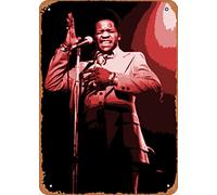 Wanfst Cartel de metal con texto en inglés "Legendary Soul & R&b Peeps Al Green", decoración de pared, 30,5 x 20,3 cm
