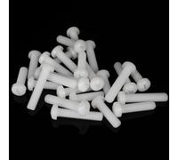 WANG TII DOO 100 Piezas De Tornillos De Nylon M2.5 Cabeza Redonda Pernos En Cruz Sujetadores Electrónica De Bricolaje De Montaje De Hardware De Nylon Blanco,M2.5×4mm