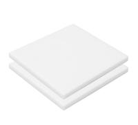 WANG TII DOO 2 Láminas De Pom Blanco 100mm x 100mm Grosor De 6-20mm Placa De Acetal Polioximetileno para el Fresado el Torneado y la Perforación,100x100x15mm