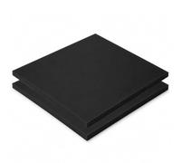 WANG TII DOO 2 Piezas Láminas De Plástico Pom Negras 150mm × 150mm, Grosor de 2-4mm, Placas De Polioximetileno para Piezas Mecánicas y Piezas Deslizantes,150x150x4mm
