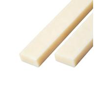 WANG TII DOO 2 Tiras De ABS, Lámina De Plástico Estireno ABS Color Beige Amarillento, Espesor De 6-12 Mm, Longitud De 500 Mm para Proyectos De Bricolaje, Ingeniería E Industria,6×20×500mm
