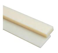 WANG TII DOO 2 Tiras De Plástico ABS, Lámina De Estireno ABS Color Beige Amarillento, Grosor De 15-30 Mm, Longitud De 500 Mm para Proyectos De Bricolaje, Ingeniería E Industria,20×20×500mm