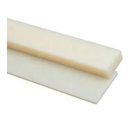 WANG TII DOO 2 Tiras De Plástico ABS, Lámina De Estireno ABS Color Beige Amarillento, Grosor De 15-30 Mm, Longitud De 500 Mm para Proyectos De Bricolaje, Ingeniería E Industria,15×15×500mm