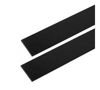 WANG TII DOO 2 Tiras De Plástico ABS Negro, Lámina De ABS, Espesor De 6 A 12 Mm, Longitud De 500 Mm para Proyectos De Bricolaje Y Manualidades Industriales,12×100×500mm