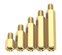 WANG TII DOO 20 Pcs M3*12+3Mm-M3*12+8Mm Separador De Soporte De Latón De Cabeza Simple Pilar De Cobre para Placa De Circuito PCB Y Ensamblaje De Hardware Electrónico,M3*12+3mm