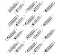 WANG TII DOO 20 Piezas Resortes De Extensión, Alambre 0,5mm, Diámetro 6mm, Longitud 45-60mm, Resortes De Doble Gancho para Sistemas De Puertas Y Ventanas,0.5 * 6 * 55 20pcs